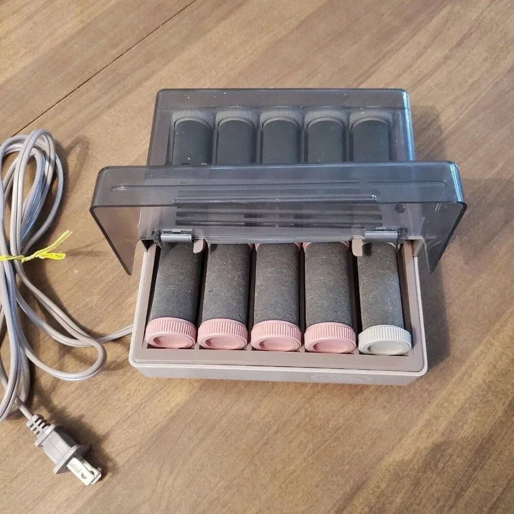 Vidal Sassoon 10x Flocked Hairsetter Hot Rollers Travel Size VS371